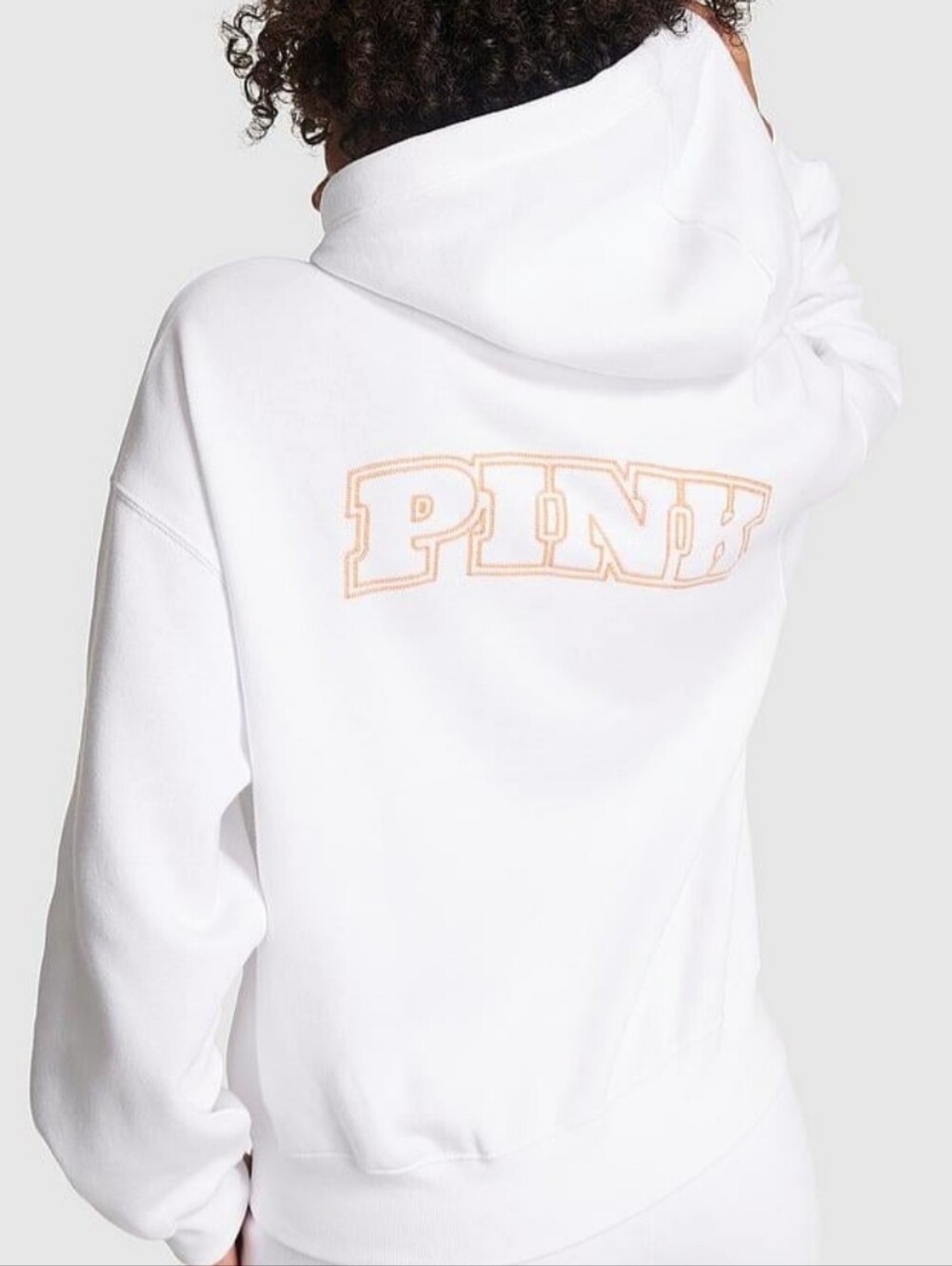 VS PINK Ivy Fleece Campus Full-Zip Hoodie Sz XL